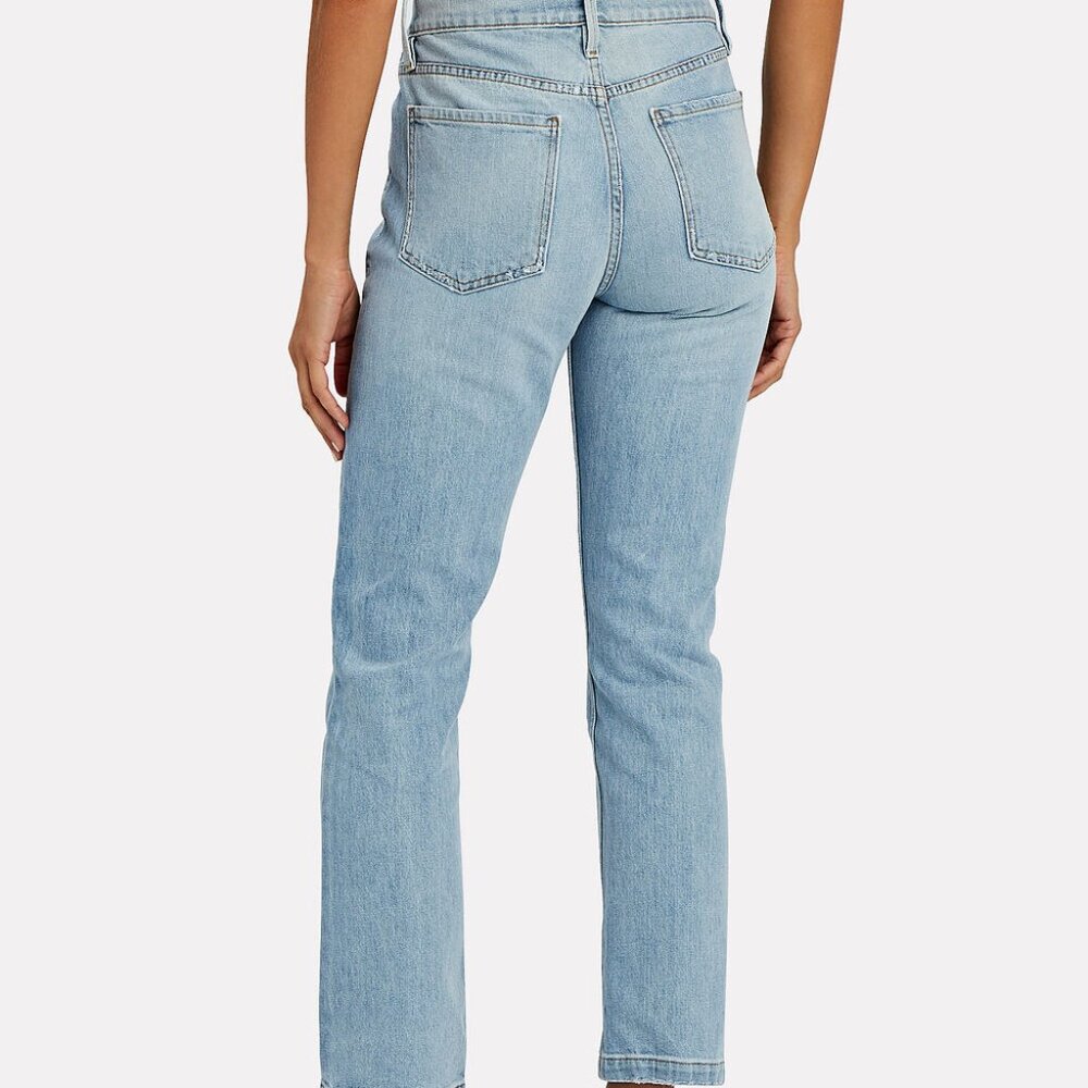 FRAME Denim Heritage Le Sylvie Slender Straight-Leg Jeans Size 26 Revolve - Picture 3 of 7